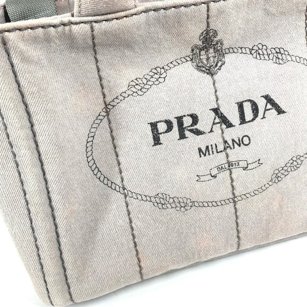 PRADA Canapa Logo 2-Way Bag, Shoulder Crossbody Tote Handbag, Canvas, Women's... - Picture 16 of 16